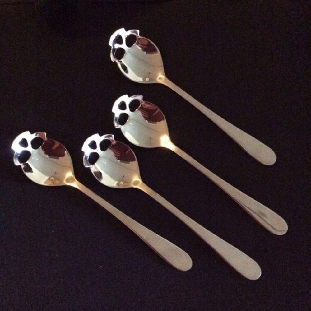 🌸 4PC SKULL SPOONS SKELETON GOTHIC SUS 304 BUNDLE SET GOTH COLLECTORS KITCHEN - Picture 8 of 15